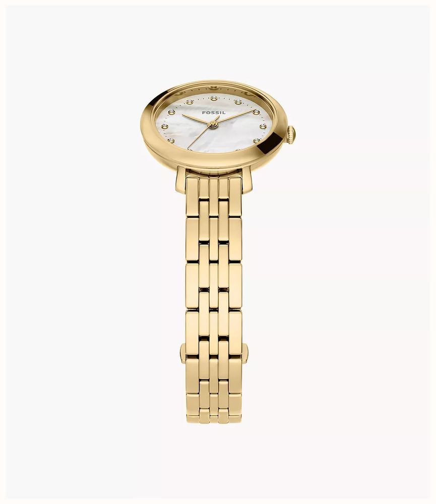 Fossil Heidi 26 mm Three-Hand Gold-Tone Stainless Steel Fossil Watch ES5501 - alternate view 4