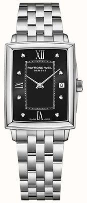Raymond Weil Womens | Toccata | Diamond | Black Dial | Stainless Steel 5925-ST-00295
