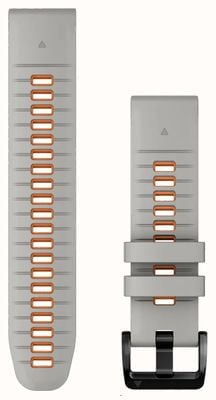 Garmin Bracelet Quickfit 22 seulement gris brouillard/silicone orange braise 010-13280-02