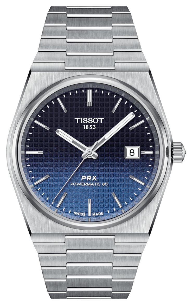 Tissot Prx powermatic 80 (40 mm) cadran dÃ©gradÃ© bleu fonc montre