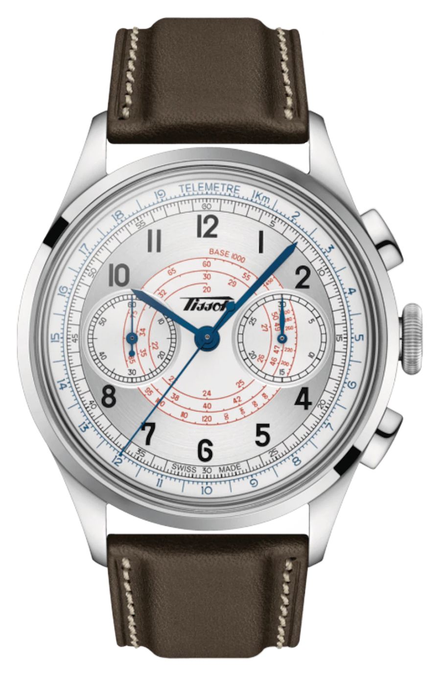 Tissot TÃ©lÃ©mÃ¨tre masculin 1938 | cadran chronographe montre