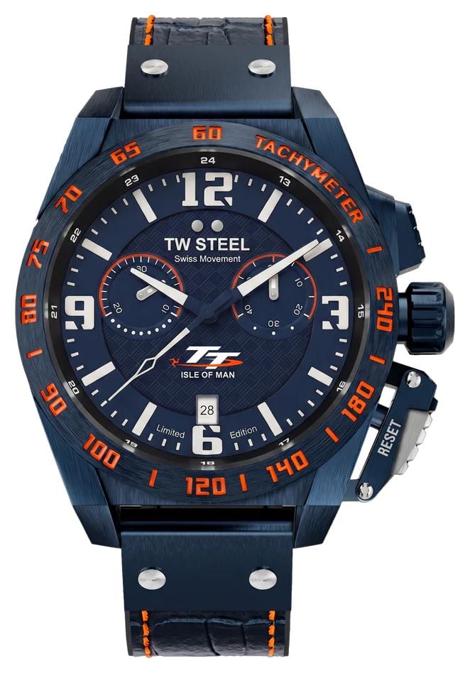 TW Steel Isle of Man TT Ãdition LimitÃ©e (46mm) cadran bleu montre