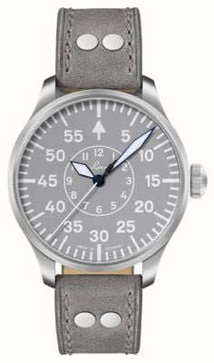 Laco Aachen grau automatique (42 mm) cadran gris / bracelet cuir gris 862159