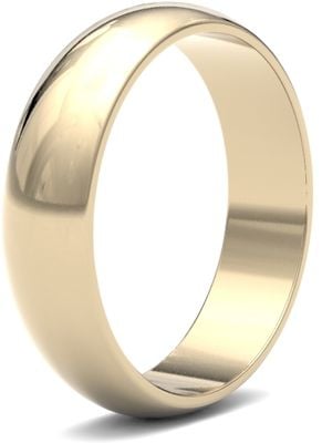 James Moore Wedding Rings | 9ct Yellow Gold | 5mm | Light | D-Shape | AG_5LLD-9Y