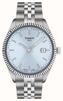 Tissot バラードクォーツ（40mm）アイスブルー文字盤／ステンレススチールブレスレット T1564101135100