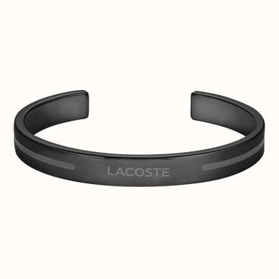 Lacoste ADVENTURER stainless steel black lacoste cuff bangle 2040528