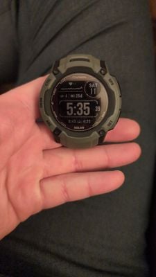 Garmin Instinct 2X Solar Moss Green Silicone Strap 010-02805-05