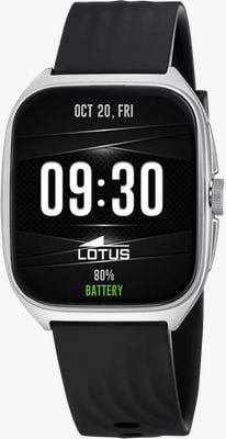 Lotus Смарт-часы Smartime Ondas 2 2-го поколения (41 мм), цифровой дисплей / черный резиновый ремешок 50210/1