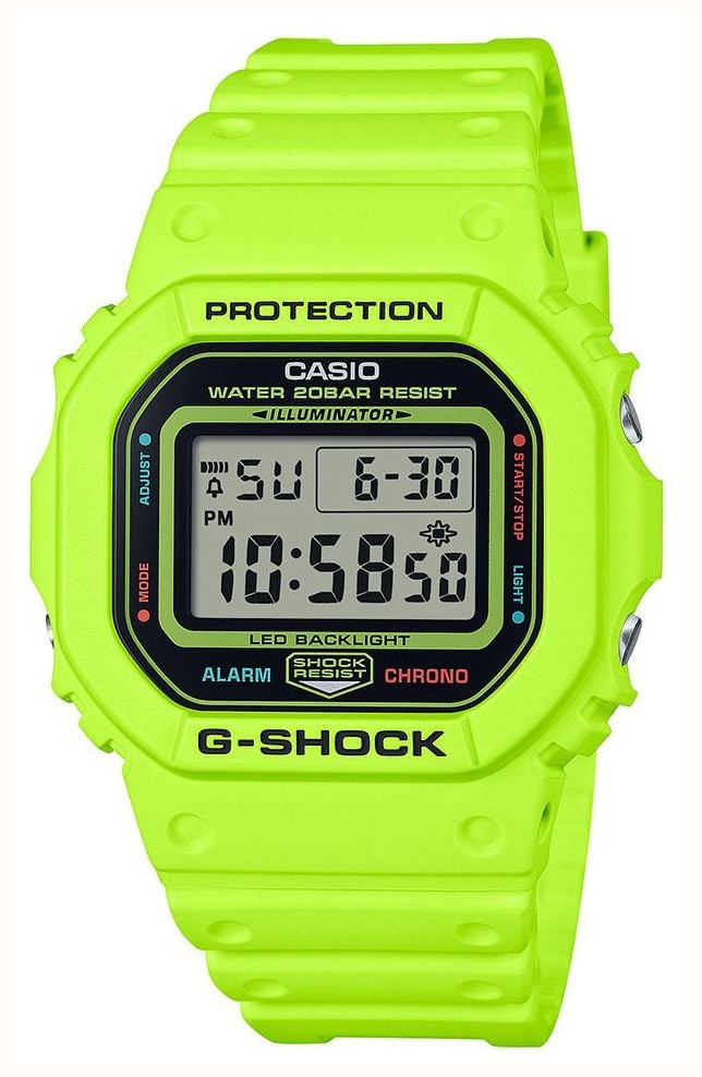 Casio G-Shock Core Energy Pack Series (48.9mm) Digital Dial / Green Resin  Strap DW-5600EP-9ER