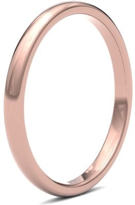 James Moore & Co | Ouro rosa 9 quilates | 2 mm | pesado | tamanho premium court | ag_2lhp-9r AG_2LHP-9R