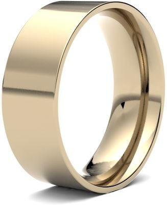 James Moore Wedding Rings | 9ct Yellow Gold | 7mm | Light | Flat Court | AG_7GLE-9Y