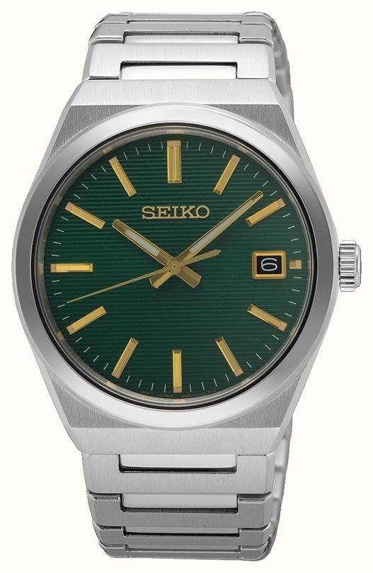 Seiko Essential Time Forest Green Dial Stainless Steel