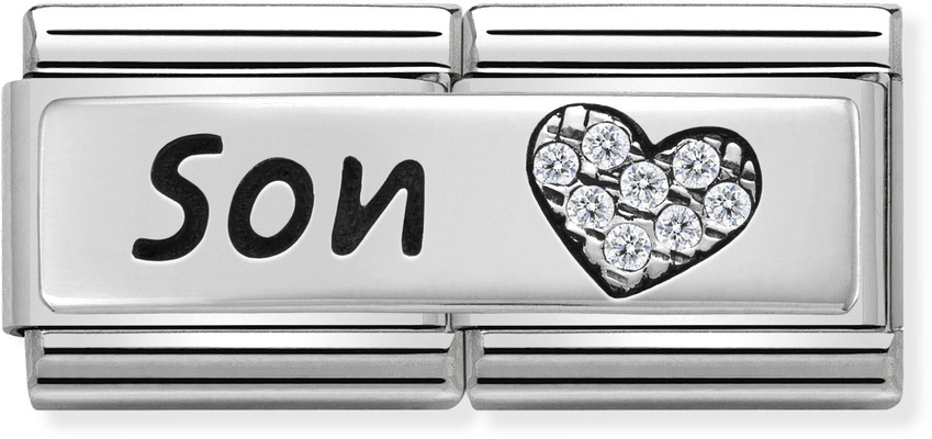 Nomination Classic Son Sterling Silver & Steel Charm 330731/03