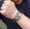 Customer picture of Hamilton Khaki Field Officer Mechanical *Pearl Harbour - 2001* (38mm) Green Dial / Green Canvas Strap H69439363