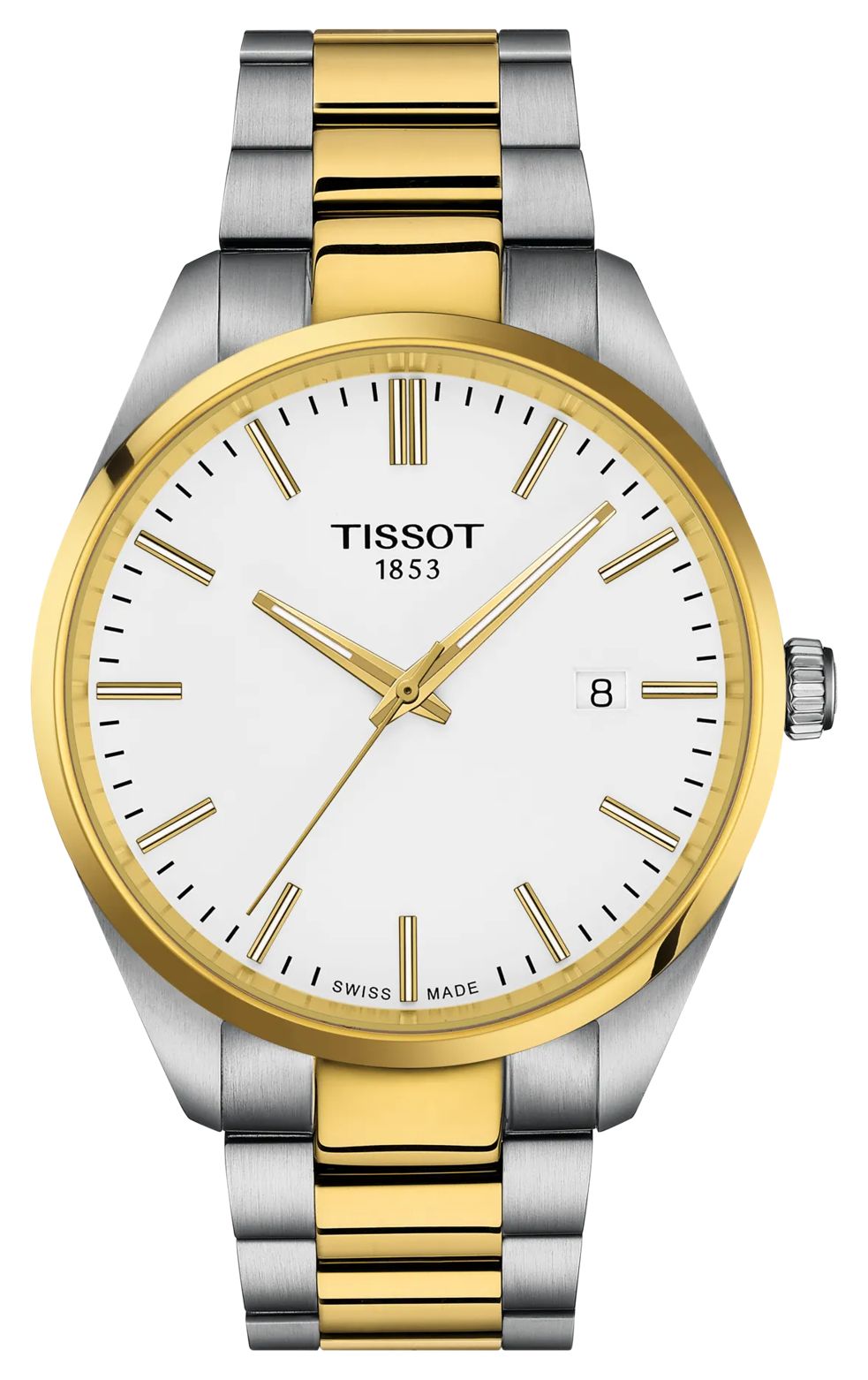 Tissot Pr 100 quartz (40 mm) cadran blanc / bracelet montre