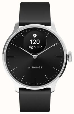 Withings Scanwatch Light — гибридные умные часы (37 мм) с черным циферблатом и черным спортивным ремешком премиум-класса HWA11-MODEL 5-ALL-INT