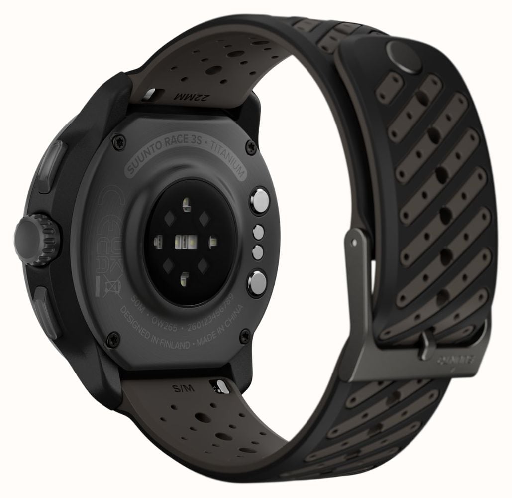 Suunto RACE 3S Titanium AMOLED Multisport Performance Watch (49mm) All Black SS051645000 - альтернативный вид 9