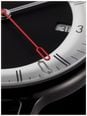 Mondaine Doppio Mirror Limited Edition (41mm) Mirror & Black Dial / Black Stainless Steel Mesh Bracelet Watch MLE.41280.SM - alternate view 8