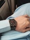 Customer picture of HUGO #First | Men's Black Ionic Plated Bracelet | Black Dial 1530187