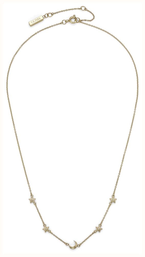 Olivia Burton Celestial Mini North Star And Moon Gold Plated Necklace 24100621 - vista alternativa 2