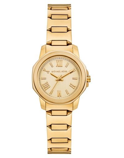 Michael Kors Bracelet Prescott en acier inoxydable ton or montre