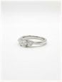 0.52ct Round Brilliant Natural Diamond Platinum Trilogy Ring J38724 - alternative Ansicht 2