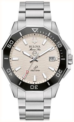 Bulova Men's Marine Star Precisionist (43mm) White Dial / Stainless Steel Bracelet 96B426