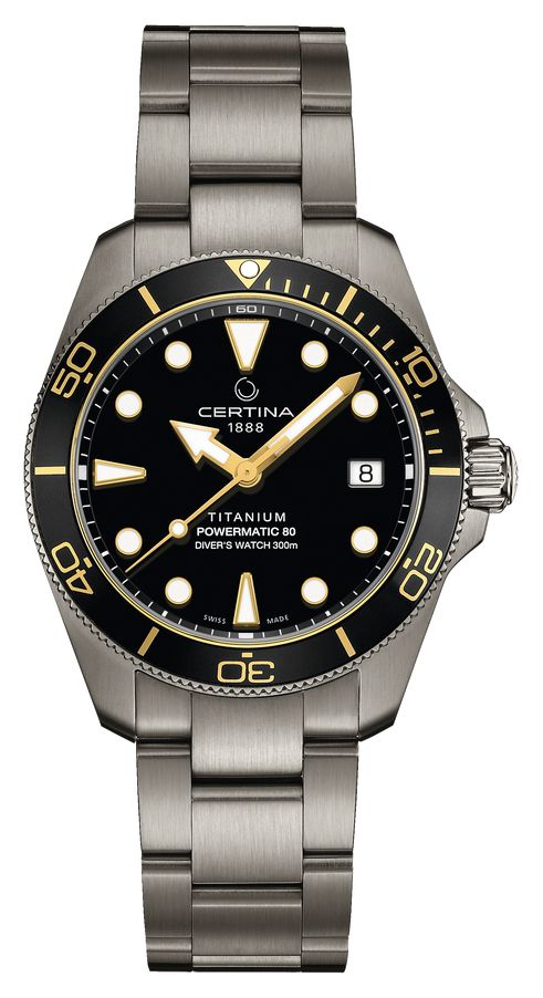 Certina DS Action Diver Powermatic 80 (38 mm) cadran montre