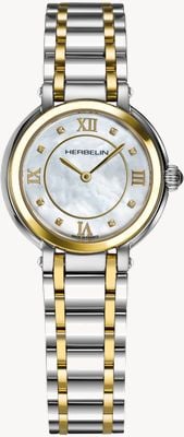 Herbelin Galette | cadran nacre | bracelet en acier inoxydable bicolore 17430BT59