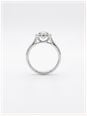 Round Brilliant Natural Diamond Platinum Halo Ring J62058 - vista alternativa 3