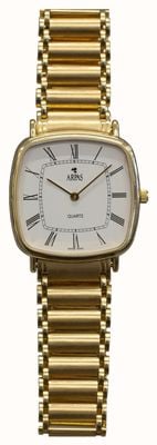 Pre-owned Arpas 14k Yellow Gold Quartz Dress Watch J30228