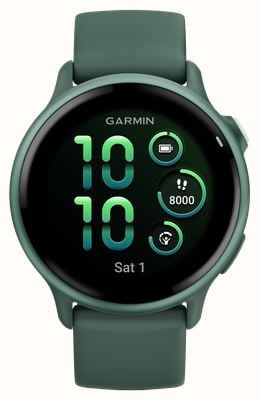 Garmin Vívoactive 6 AMOLED Health & Fitness GPS Smartwatch - Metallic Jasper Green With Jasper Green Band 010-02985-02
