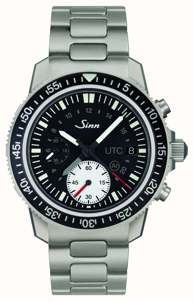 Sinn 613 ST UTC Diving Chronograph (41mm) Black Dial / Stainless