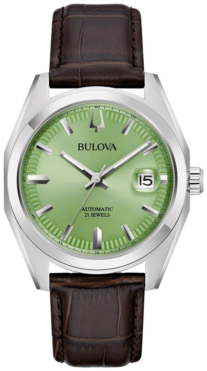 Bulova Surveyor pour homme (39 mm), cadran vert / montre