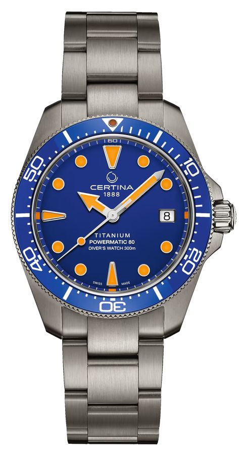 Certina DS Action Diver Powermatic 80 (38 mm) cadran montre