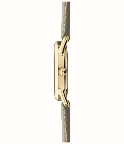 Herbelin Équinoxe Quartz (28mm) White Guilloché Dial / Taupe Leather Strap 17497P08TA - vista alternativa 2