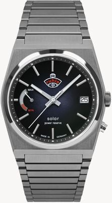 RUHLA スペースコントロールソーラー(40mm) ダークブルー文字盤/ステンレススチールブレスレット 4640M3