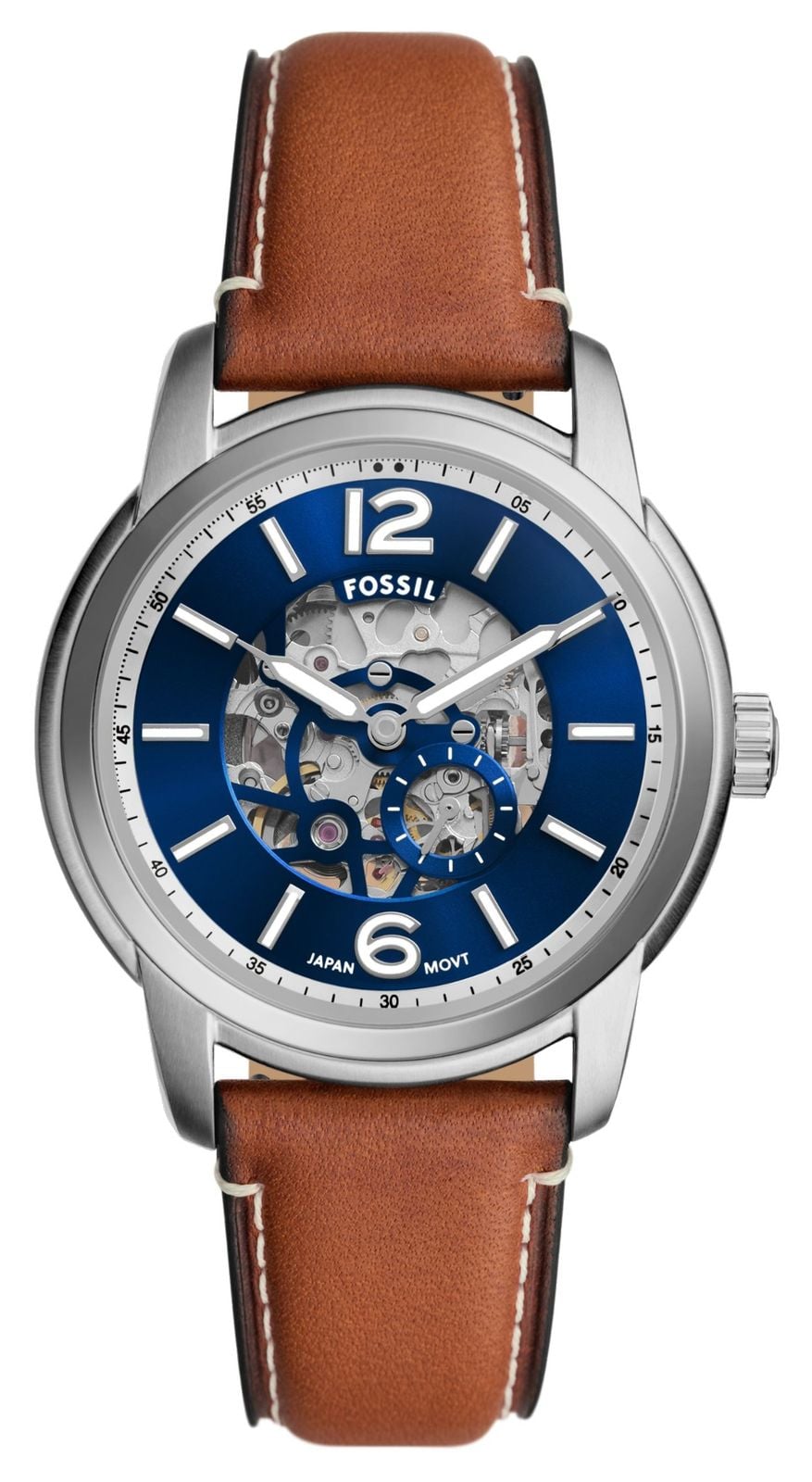 Fossil homme Heritage automatique (43 mm) cadran bleu montre