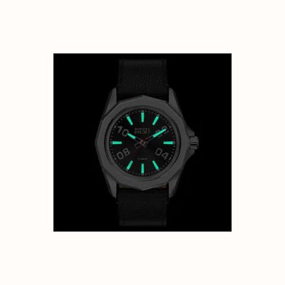 Diesel Stinger Black Blak Dail Leather Watch DZ2248 - vista alternativa 4