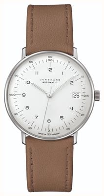 Junghans Max Bill | Kleine | Automatic| Brown Leather Strap 27/4107.02