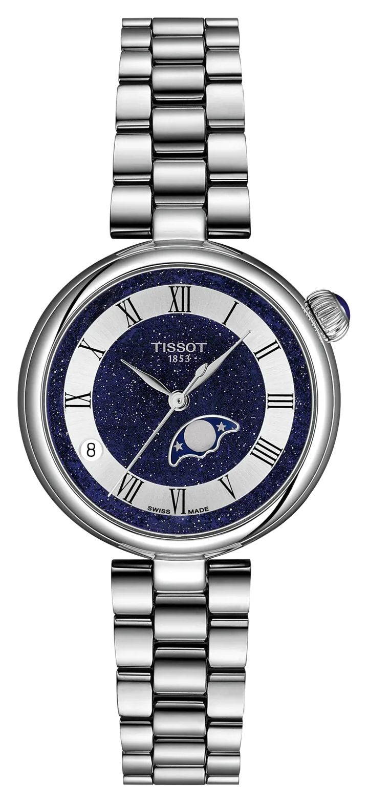 Tissot Desir phase de lune quartz (29,6mm) cadran bleu / montre