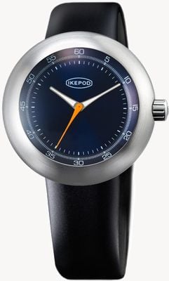 IKEPOD MEGAPOD Dieter M001 (46mm) Blue Sunray Dial / Black Silicone Strap M001-SI-LB