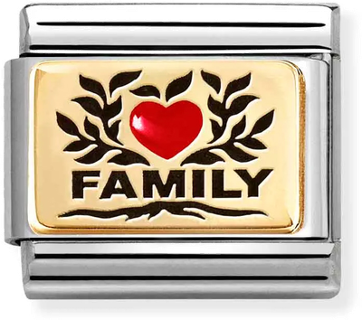 Nomination Classic Family Heart Enamel Charm 030289/07