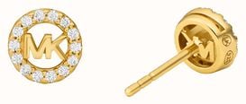 Michael Kors Gold-Plated Sterling Silver Cubic Zirconia Logo