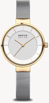 Bering Women's Solar Watch Gold/Silver 14631-024
