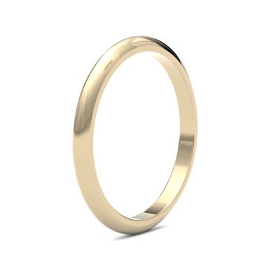 James Moore Wedding Ring | Or jaune 9 carats | 2 mm | lourd | taille D | ag_2lhd-9y AG_2LHD-9Y