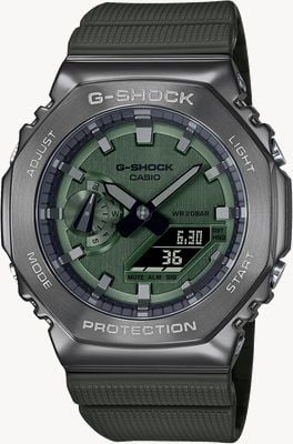 Casio G-Shock Green Dial Green Resin Strap GM-2100B-3AER