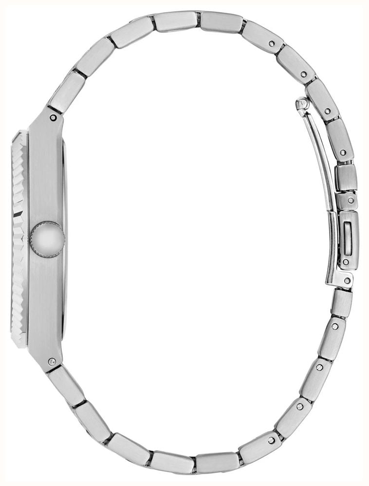 Guess Vincent Blue Sunray Dial Silver-Tone Stainless Steel Bracelet GW1153G1 - 备用视图 2