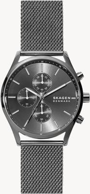 Skagen Graue Uhr mit Holst-Chronograph für Herren SKW6608