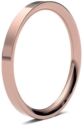 James Moore & Co | 18ct 玫瑰金 | 2毫米 | 重 | 平底尺寸 | ag_2ghe-18r AG_2GHE-18R